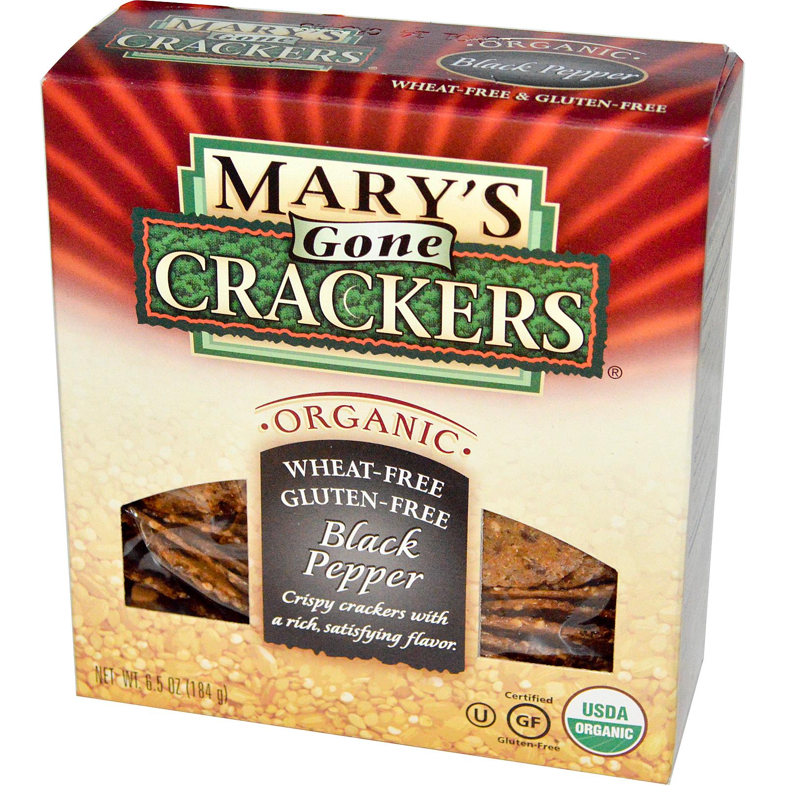 Black Pepper Crackers 184g Marys Gone Crackers Red Hill Fresh