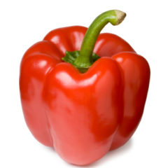 Organic Red Capsicum (pepper) per unit