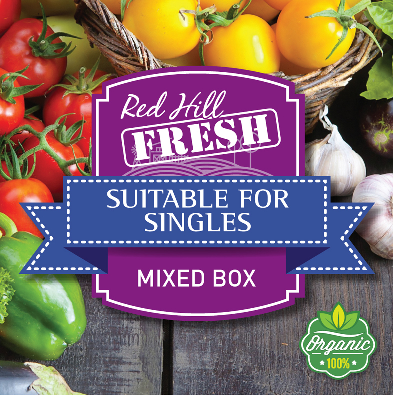 Red Hill Fresh, mixed box, singles, Organic Fruit, Organic Veg, Organic